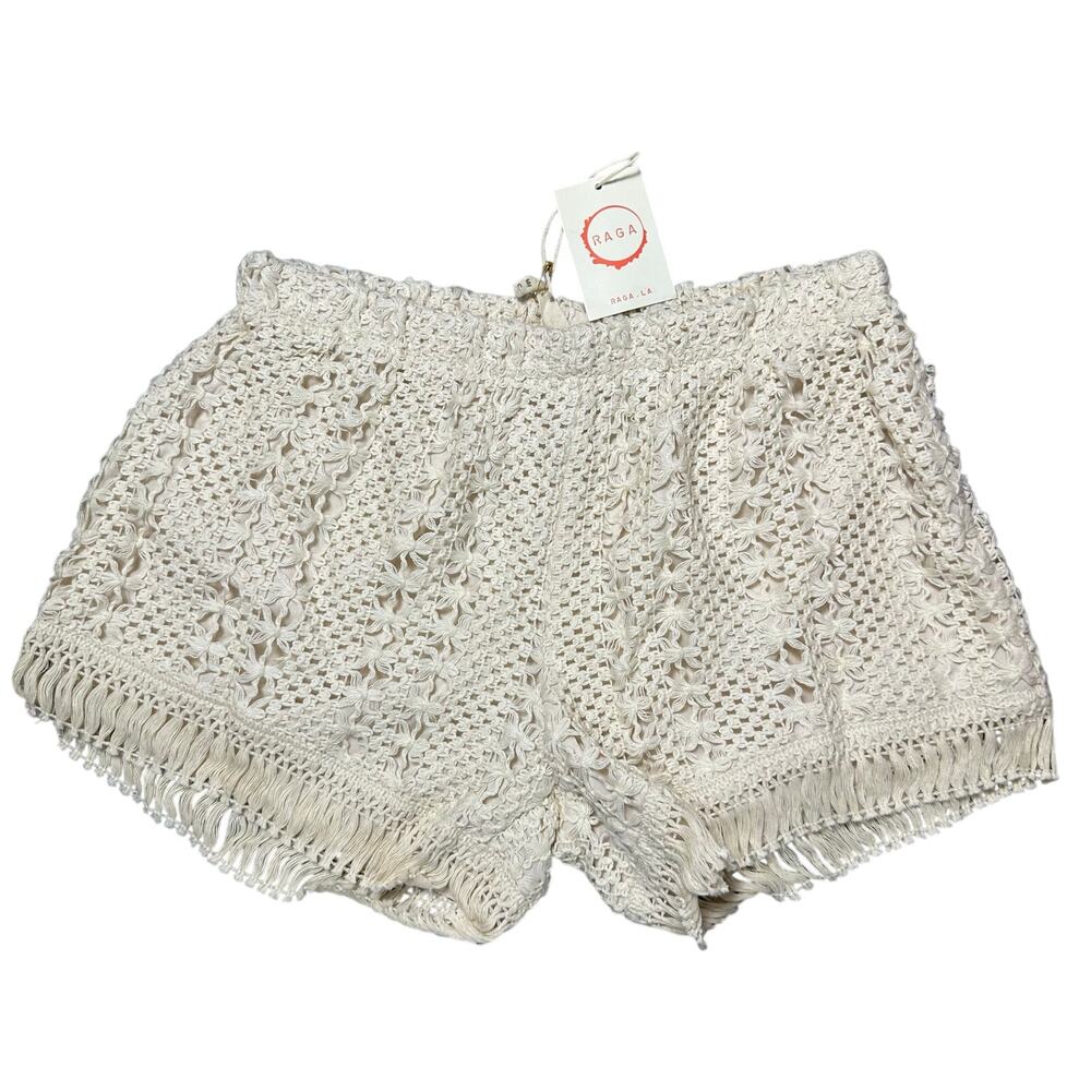 Raga Eggshell Cream Boho Shorts